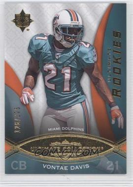 2009 Upper Deck Ultimate Collection - [Base] #184 - Ultimate Rookies - Vontae Davis /375