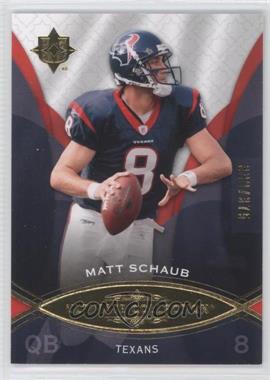 2009 Upper Deck Ultimate Collection - [Base] #48 - Matt Schaub /375