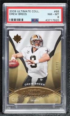 2009 Upper Deck Ultimate Collection - [Base] #68 - Drew Brees /375 [PSA 8 NM‑MT]
