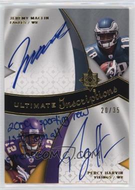 2009 Upper Deck Ultimate Collection - Ultimate Dual Signatures #D-HM - Jeremy Maclin, Percy Harvin /35