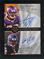 Matt Forte', Adrian Peterson #/10