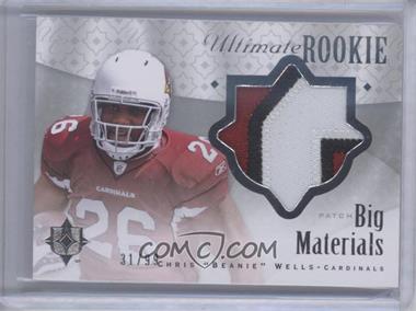 2009 Upper Deck Ultimate Collection - Ultimate Rookie Big Materials #B-4 - Chris Wells /99