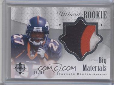 2009 Upper Deck Ultimate Collection - Ultimate Rookie Big Materials #B-5 - Knowshon Moreno /99