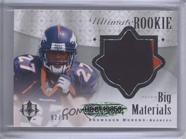2009 Upper Deck Ultimate Collection - Ultimate Rookie Big Materials #B-5 - Knowshon Moreno /99