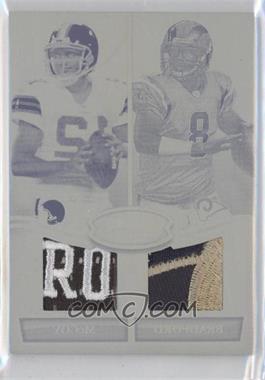 2010 Bowman Sterling - Box Topper Dual Relic - Printing Plate Yellow #BSDR-BMC - Sam Bradford, Colt McCoy /1