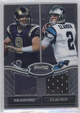 2010 Bowman Sterling - Box Topper Dual Relic #BSDR-BC - Sam Bradford, Jimmy Clausen