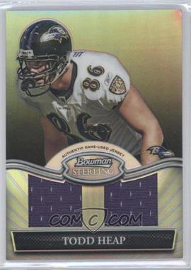 2010 Bowman Sterling - Dual Relic - Black Refractor #BSRDR-THE - Todd Heap /50