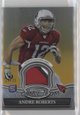 2010 Bowman Sterling - Relics - Gold Refractor #BSR-AR - Andre Roberts /25