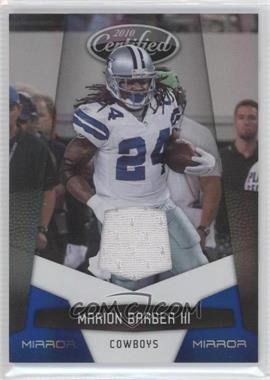 2010 Certified - [Base] - Mirror Blue Materials #40 - Marion Barber III /100