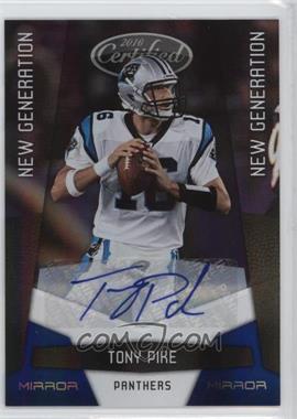 2010 Certified - [Base] - Mirror Blue Signatures #268 - New Generation - Tony Pike /50