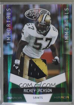 2010 Certified - [Base] - Mirror Emerald Materials Prime #159 - Immortals - Rickey Jackson /5 [Noted]