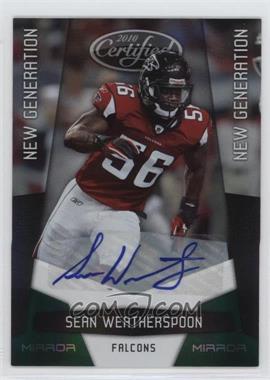 2010 Certified - [Base] - Mirror Emerald Signatures #260 - New Generation - Sean Weatherspoon /5