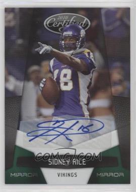 2010 Certified - [Base] - Mirror Emerald Signatures #86 - Sidney Rice /5
