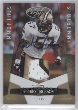 2010 Certified - [Base] - Mirror Gold Signatures #159 - Immortals - Rickey Jackson /25
