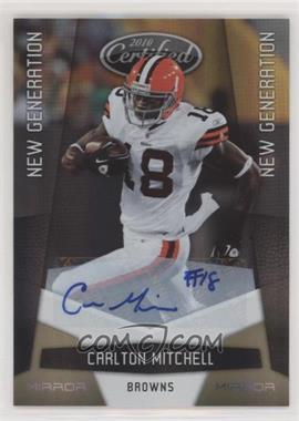 2010 Certified - [Base] - Mirror Gold Signatures #186 - New Generation - Carlton Mitchell /25