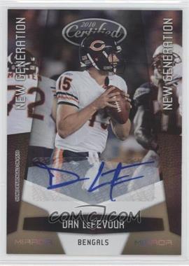 2010 Certified - [Base] - Mirror Gold Signatures #193 - New Generation - Dan LeFevour /25