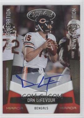 2010 Certified - [Base] - Mirror Red Signatures #193 - New Generation - Dan LeFevour /250