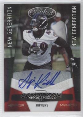 2010 Certified - [Base] - Mirror Red Signatures #261 - New Generation - Sergio Kindle /250