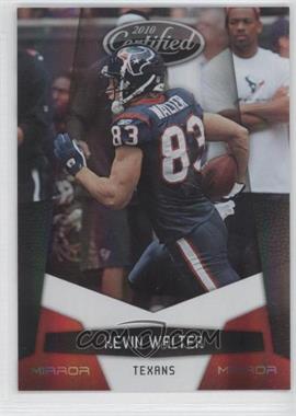 2010 Certified - [Base] - Mirror Red #57 - Kevin Walter /250