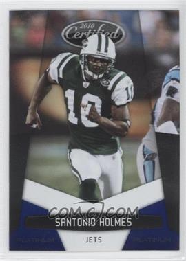 2010 Certified - [Base] - Platinum Blue #106 - Santonio Holmes /100