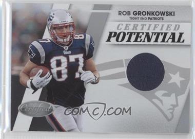 2010 Certified - Certified Potential - Materials #21 - Rob Gronkowski /250