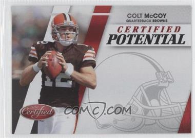 2010 Certified - Certified Potential - Red #10 - Colt McCoy /100