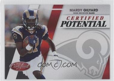2010 Certified - Certified Potential - Red #27 - Mardy Gilyard /100