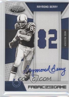 2010 Certified - Fabric of the Game - Die-Cut Jersey Number Signatures #119 - Raymond Berry /25