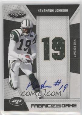 2010 Certified - Fabric of the Game - Die-Cut Jersey Number Signatures #94 - Keyshawn Johnson /25