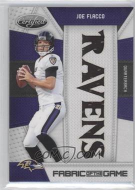 2010 Certified - Fabric of the Game - Die-Cut Team Name #79 - Joe Flacco /25