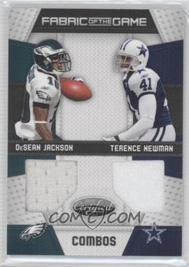 2010 Certified - Fabric of the Game Combos #10 - DeSean Jackson, Terence Newman /100