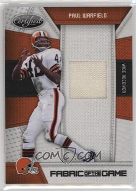 2010 Certified - Fabric of the Game #110 - Paul Warfield /100