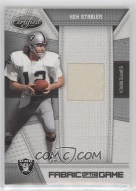 2010 Certified - Fabric of the Game #92 - Ken Stabler /250