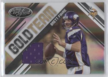 2010 Certified - Gold Team - Materials #5 - Brett Favre /125