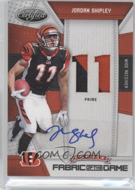 2010 Certified - Rookie Fabric of the Game - Die-Cut Jersey Number Prime Signatures #3 - Jordan Shipley /10