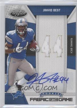 2010 Certified - Rookie Fabric of the Game - Die-Cut Jersey Number Signatures #22 - Jahvid Best /25