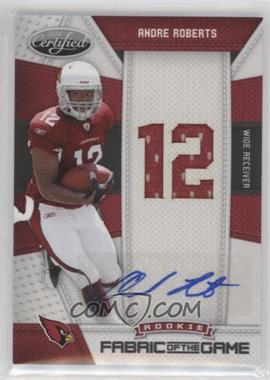 2010 Certified - Rookie Fabric of the Game - Die-Cut Jersey Number Signatures #26 - Andre Roberts /25