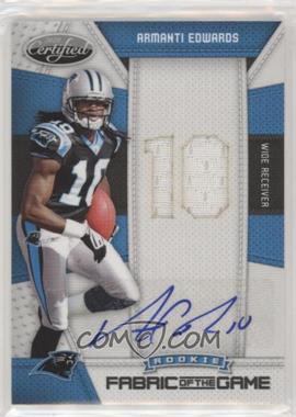 2010 Certified - Rookie Fabric of the Game - Die-Cut Jersey Number Signatures #33 - Armanti Edwards /25