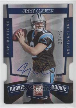 2010 Donruss Elite - [Base] - Aspirations Die-Cut Signatures #157 - Jimmy Clausen /49