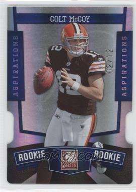 2010 Donruss Elite - [Base] - Aspirations Die-Cut #190 - Colt McCoy /12