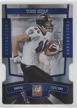 2010 Donruss Elite - [Base] - Aspirations Die-Cut #9 - Todd Heap /14