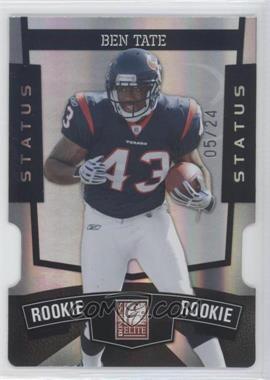 2010 Donruss Elite - [Base] - Black Status Die-Cut #105 - Ben Tate /24