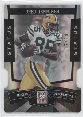 2010 Donruss Elite - [Base] - Black Status Die-Cut #36 - Greg Jennings /24