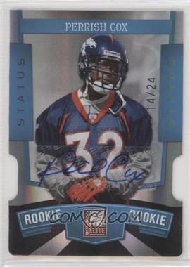 2010 Donruss Elite - [Base] - Light Blue Status Die-Cut Signatures #166 - Perrish Cox /24