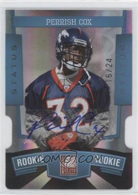 2010 Donruss Elite - [Base] - Light Blue Status Die-Cut Signatures #166 - Perrish Cox /24