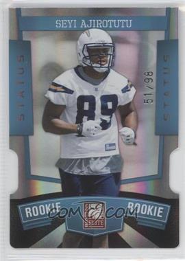 2010 Donruss Elite - [Base] - Light Blue Status Die-Cut #131 - Seyi Ajirotutu /98