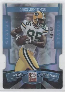 2010 Donruss Elite - [Base] - Light Blue Status Die-Cut #36 - Greg Jennings /85