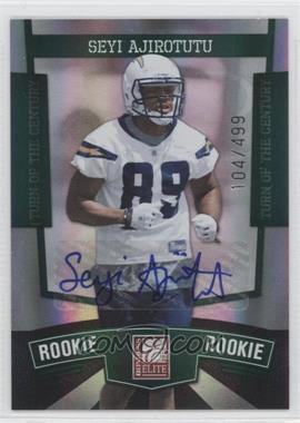 2010 Donruss Elite - [Base] - Turn of the Century Autographs #131 - Seyi Ajirotutu /499