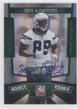 2010 Donruss Elite - [Base] - Turn of the Century Autographs #131 - Seyi Ajirotutu /499