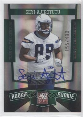 2010 Donruss Elite - [Base] - Turn of the Century Autographs #131 - Seyi Ajirotutu /499